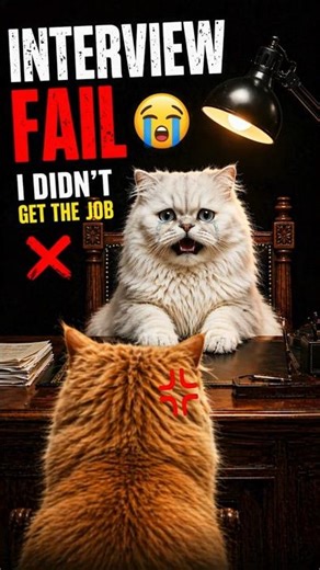 This Cat Got Rejected Before the Interview Even Started 😭🐱 | AI Short
