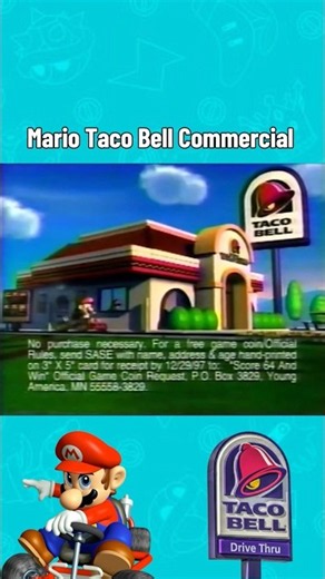 Mario Kart 64 Taco Bell Commercial 🌮