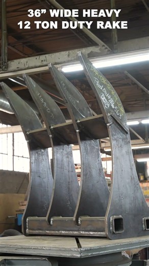 36" Wide Heavy Duty Root Rake - 12 Ton