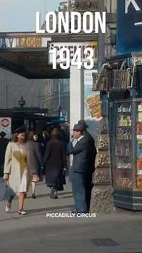 A Trip Around London in 1943 - Restored Footage