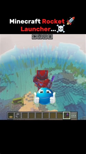 Minecraft Rocket Launcher...☠️ #minecraft