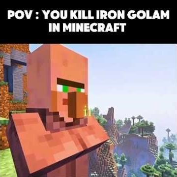 You Killed the Iron Golem… and Regretted It 💀🤣#MinecraftPOV