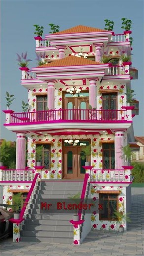 Village House 🏡 Design #elevation #frontelevation #house #housedesign #home #song #hindisong #3d