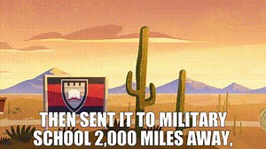 then sent it to military school 2,000 miles away,