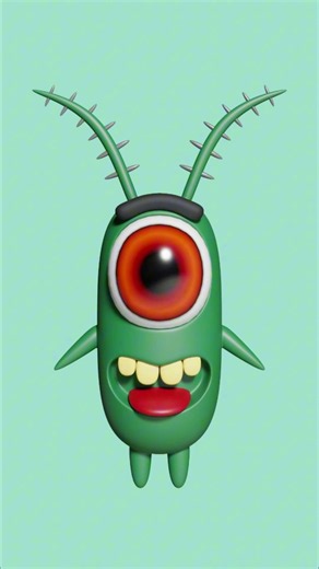Making Plankton in Blender #shorts