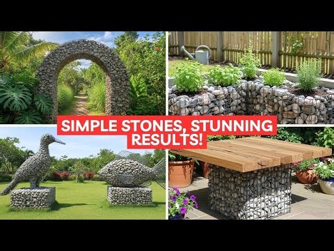 Stunning Gabion Garden Ideas You Can Build Yourself | Easy DIY Stone & Wire Projects That Inspire !