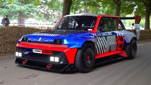 Renault R5 Turbo 3E – 380HP and 700NM in Action at Goodwood
