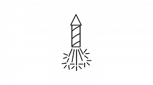 Download firework outline icon animation. transparent background for free