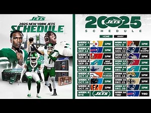 2025 New York Jets Schedule: Full NFL Game Dates & Times