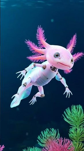 Axolotl The Ultimate Regeneration Genius in Biotech! 🧬🦎✨#shorts