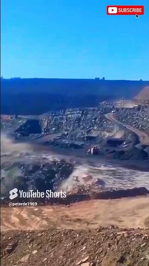 Explosive Rock Blasting at the Coal Mine! #shorts #dynamite