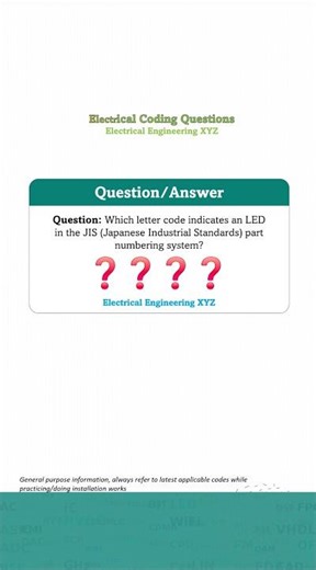 LED letter code JIS system