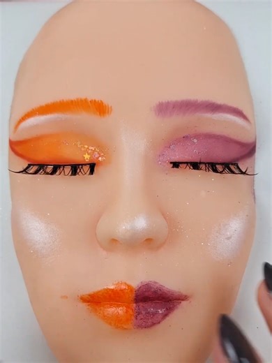 Team Orange vs. Purple: ASMR Skincare and Makeup