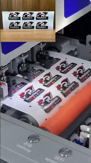 So Satisfying Sticker Die Cutting Process 🔥