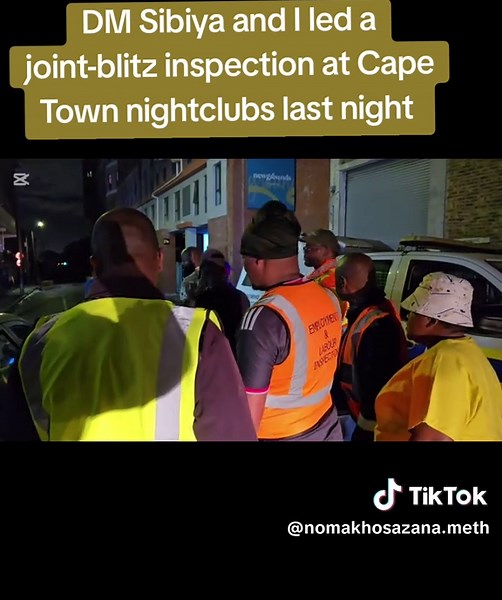 Cape Town Nightclub Blitz Inspection Results