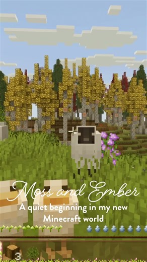 Feyre Darrling | Cozy Coworking on Instagram: "A quiet moment from my cozy Minecraft world. Soft builds, no rush 🌿 Full cozy builds on YouTube. #cozyminecraft #cozygaming #ambientgaming #cozyvibes #slowgaming"