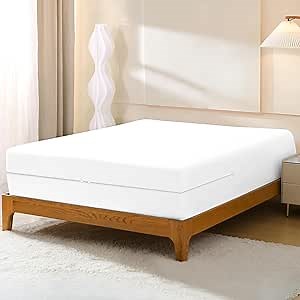 Zipper Fitted Sheet - Full Size Zipper Fitted Sheet 16 Inch Deep Pocket 100% Cotton Blend 1pc Fitted Sheet White - Secure Fit with Zippered Closure, Soft Sateen White Zippered Sheets