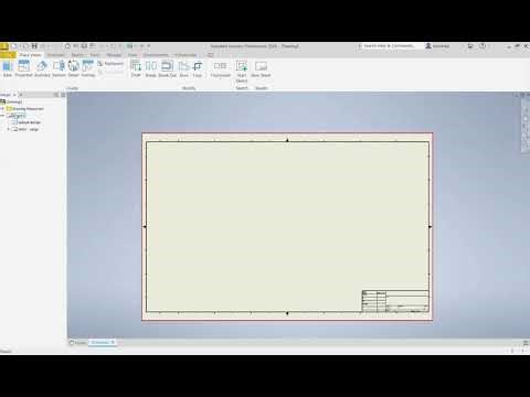 Inventor - Opening a drawing and sheet setup