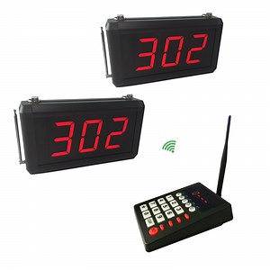 [Hot Item] 2PCS Screen 1PC Keypad Simple Queue Manage Display System