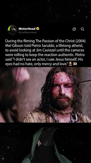 During the filming of The Passion of the Christ (2004), Mel Gibson did this