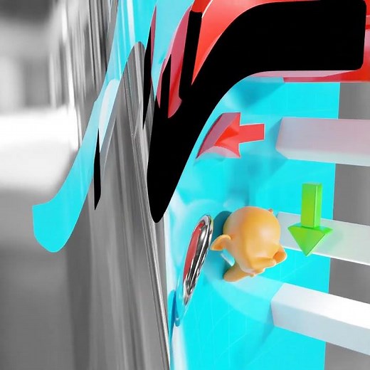 Reality warping using the Ray Portal node in Blender 4.2