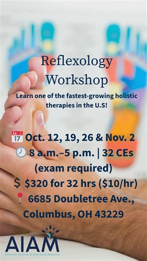 27 reactions · 3 comments | We're offering a reflexology workshop! Looking to add extra income or just want to learn a new skill? Sign up now while spots are available. Simply click the link: https://booking.mangomint.com/409888?showOnlyScId=10 #reflexology | The American Institute of Alternative Medicine | Facebook