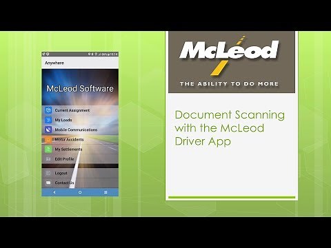 Document Scanning with the McLeod Driver App on Android