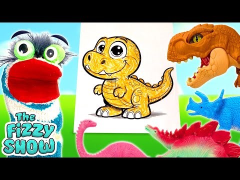 Fizzy & Phoebe Learn Dinosaurs Names With Surprise Dino Eggs | Fun Videos For Kids