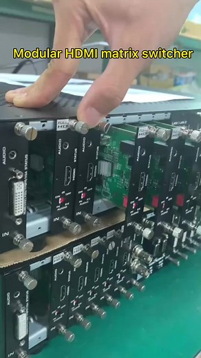 Modular HDMI matrix switcher#ProAVSolution #MeetingRooms #4KHDMImatrixswitcher
