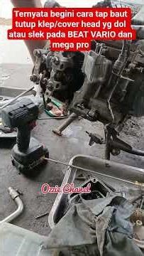 Here's how to tap the valve cover bolt/head cover that is loose/scratched on the BEAT VARIO mega ...