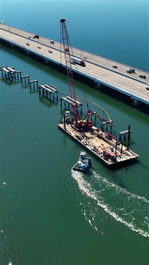 🐟 The Pensacola Bay Fishing Bridge construction js underway with completion estimated in 2027.