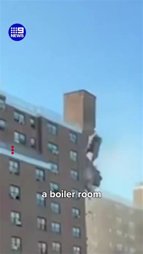 48K views · 132 reactions | A boiler room explosion has caused a building in New York City to partially collapse. #9News | 9 News Sydney | Facebook