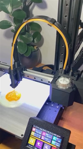23K views · 102 reactions | Egg Lovers The first Custom-Built 3D Bioprinter making 3D Prints a fried Egg using an actual Egg 讀 Made by microna3d #art #tech #design #egg | Fubiz | Facebook