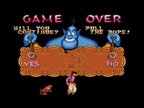 RETRO SNES GAMES Disney's Aladdin STAGE 4 FAILED - GAME OVER (GAMEPLAY)