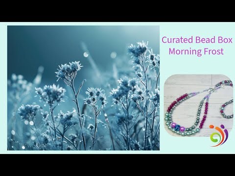 Curated Bead Box November 2025 Morning Frost!