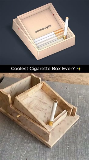 The Coolest Cigarette Box Ever? 🚬😎 #technology #engineering #mechanism