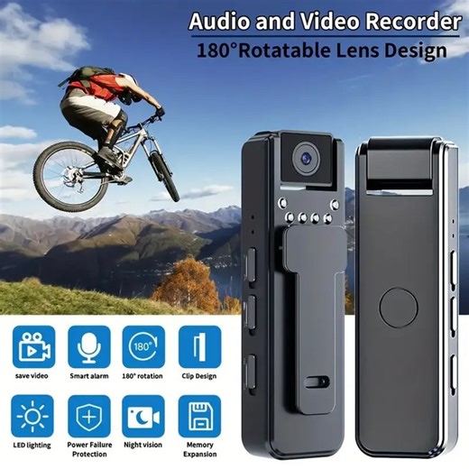 🎥This Portable Video Recorder Device is perfect for sports recording，home video recording, video game capture, security and traffic video recording, etc.🏖 💥It has a large capacity battery so you can record continuously for up to 7 hours. 🛒https://www.shoplineli.com/products/camera-1080p | Best Deal US