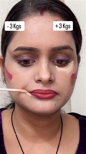 Contour technique for slim & fuller face