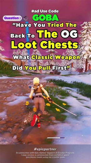 Back to the OG chests: Which classic weapon did you pull? #fortnitetips