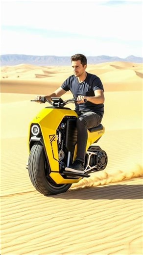 Tesla’s Futuristic One-Wheel Motorcycle | Desert Performance Test