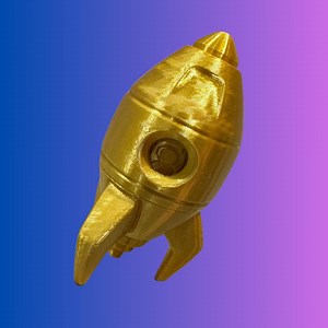 Fidget d'une fusée dorée - Etsy France