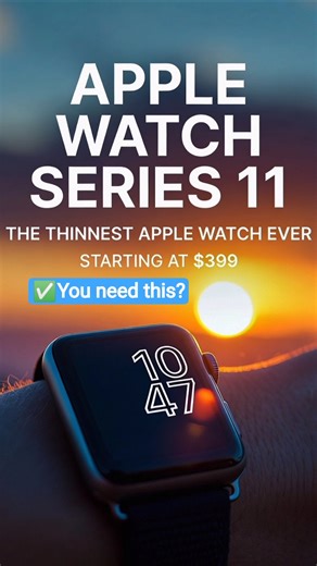 "Apple Watch Series 11 User Reviews Are INSANE – Best Smartwatch of 2026?"😱 Ai-concept