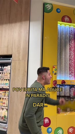 Enjoying Colorful Candies at a Candy Dispensing Machine