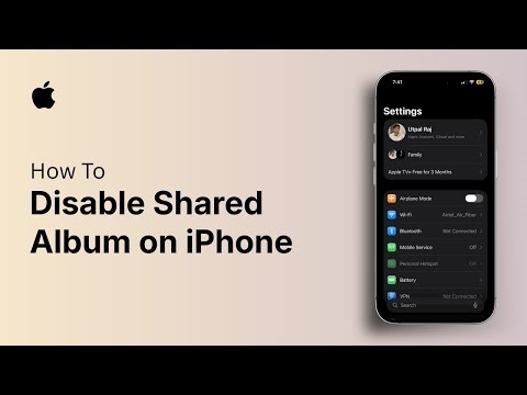 How to Disable Shared Album on iPhone