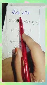 Divisibility rules questions of 6,and 7 #accountbridge #exam #math