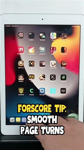 forScore Smooth Page Turns on an Old iPad