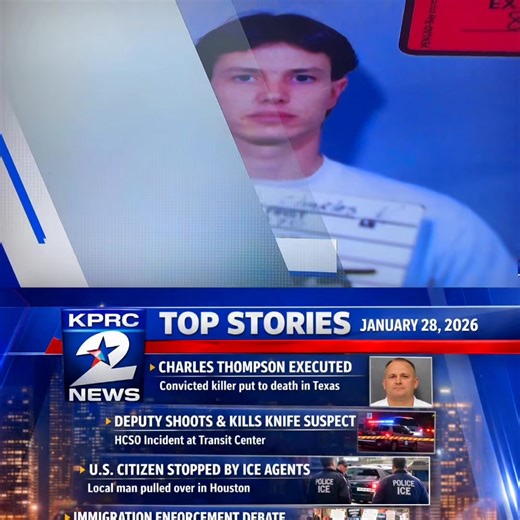 📰 KPRC 2 News | Top Stories — 01/28/2026 From Houston to the nation, here are the headlines making news today: • Charles Thompson executed in Texas • HCSO deputy-involved shooting involving a knife-wielding suspect • U.S. citizen pulled over by ICE agents in Houston • Plus other developing local and national stories 📺 Stay informed, Houston. Follow, like, and share for the latest updates. | Point Scope