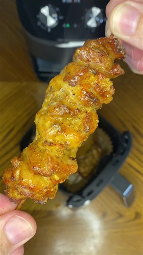 Deicious and easy, try making these Lemon Pepper Chicken Skewers in your air fryer today! Ingredients: *4 boneless skinless chicken thighs cut into 1 inch pieces *1 tsp salt *1 tsp black pepper fresh ground *1 tbsp garlic minced or grated *1 tbsp lemon zest *1/4 tsp paprika *1 tbsp olive oil Lemon pepper butter Ingredients: *1/2 stick unsalted butter partially melted *1 tsp salt *1 tsp black pepper fresh ground *1 tbsp lemon zest *1/4 tsp paprika *1/4 tsp sugar *2 tbsp lemon juice Instructions I