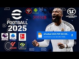 📥 PES 2025 PPSSPP ISO Download – Full Update + Real Faces & Kits (MediaFire)