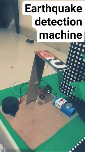 earthquake detection machine#science project #disaster management